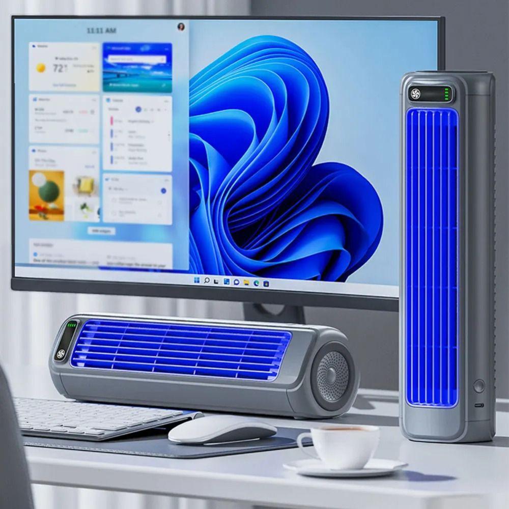 Rechargeable Desk Fan Quiet Wall Mount Fan Circulating Fan Tower Fan Living Room