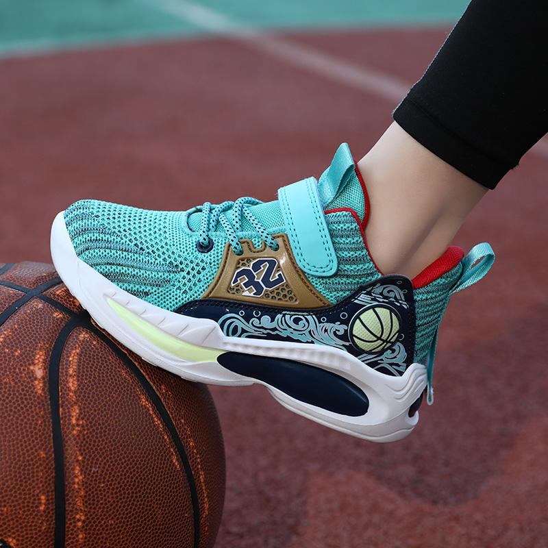Kids' Sports Shoes Boys Basketball Sports Tennis Shoes Fashion Comfortable Teenager Casual Sneakers Non-slip Running Shoes