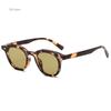Óculos de Sol Vintage Redondos Feminino Designer Retro Rebite Óculos de Sol Moda Feminina Espelho Preto Armações Pequenas Oculos De Sol
