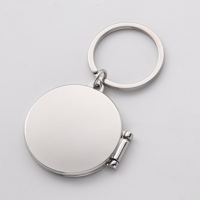 WTEMPO Anpassbares beidseitig zu öffnendes rundes Ring-Legierungs-Schlüsselanhänger-Set DIY Damenmode-Schmuck Geburtstagsgeschenk Festliches Andenken