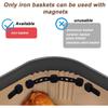 4Pcs Air Fryer Silicone Magnets Buckles Heat Resistant Fix Parchment Paper Liner Avoid Burning Universal for All Air Fryers Reusable Kitchen Gadgets