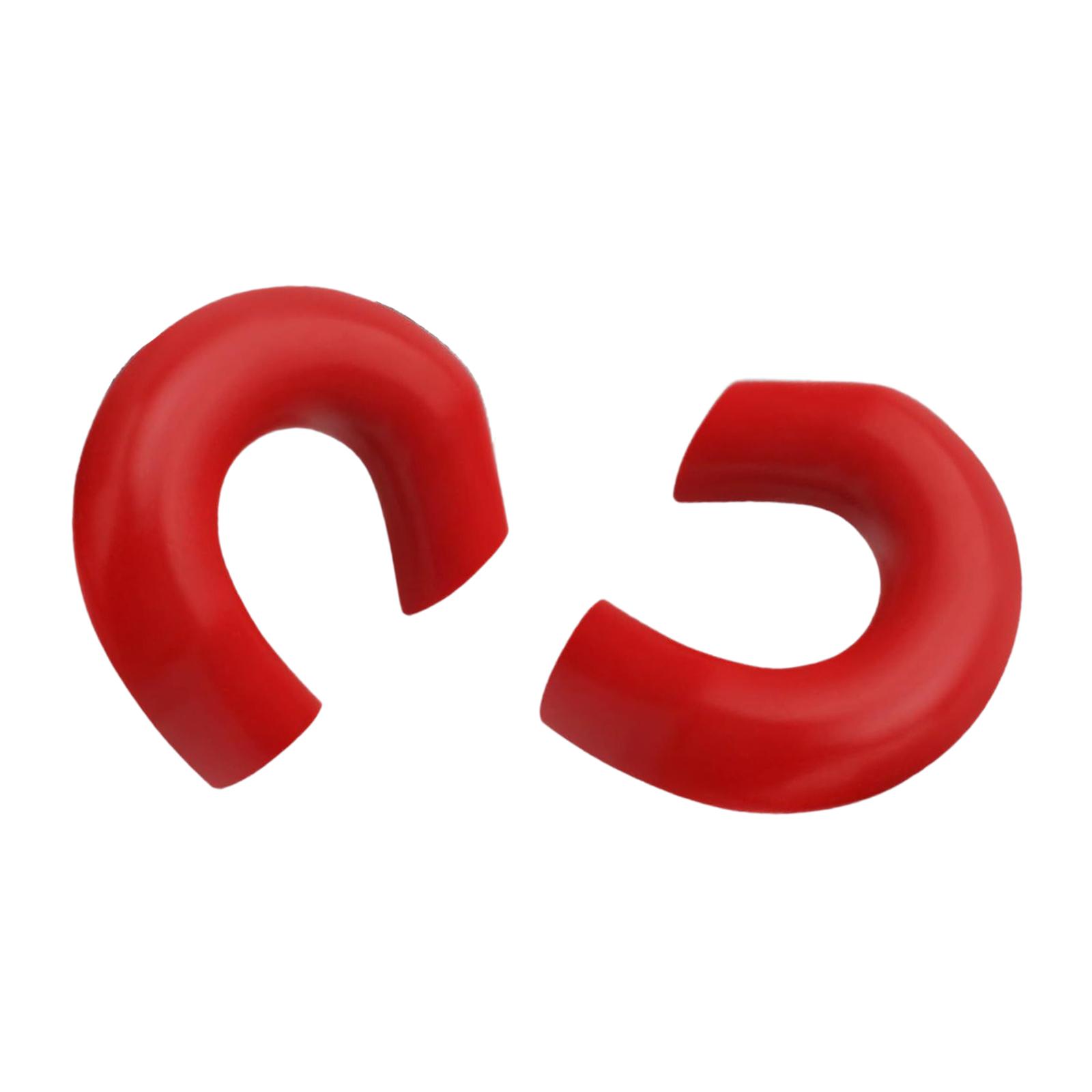 2 Pieces Front Tow Hook Covers Professional Anti Scratch Tow Hook Sleeves красный