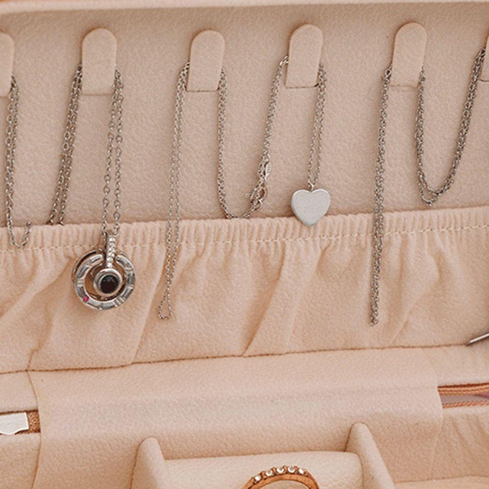 Large Capacity Trinkets Storage Organizer Leather Jewelry Display Box Jewelry Storage Case  Watch