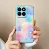 For Honor X8C 4G Case Fashion Design Soft Liquid Silicone Camera Protection Back Cover For HonorX8C X8 C Anti Drop Phone Cases