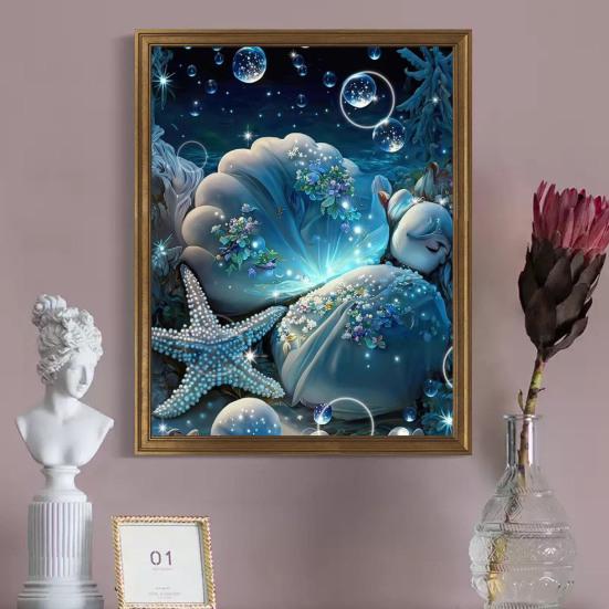 Landschaft Diamant Kunst Ozean Muscheln Drucken Steigern Kreativität Stress Lindern Mosaik Diamant Stickerei Hause DIY Dekoration Geschenk