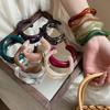Mode Einzigartige Unregelmäßige Acryl Armreifen Für Frauen Schlichte Textur Mehrfarbig Geometrisch Offener Armreif Weiblicher Schmuck