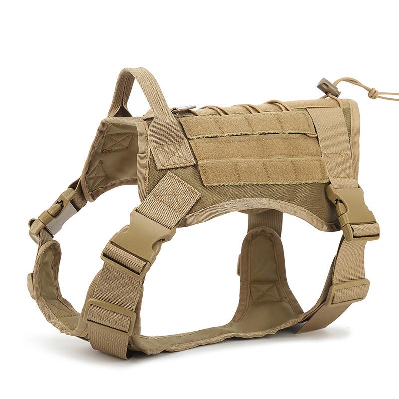 Taktisk hundsele Militär sällskapsdjur schäfer-träningsväst hundsele och koppel för små medelstora hundar