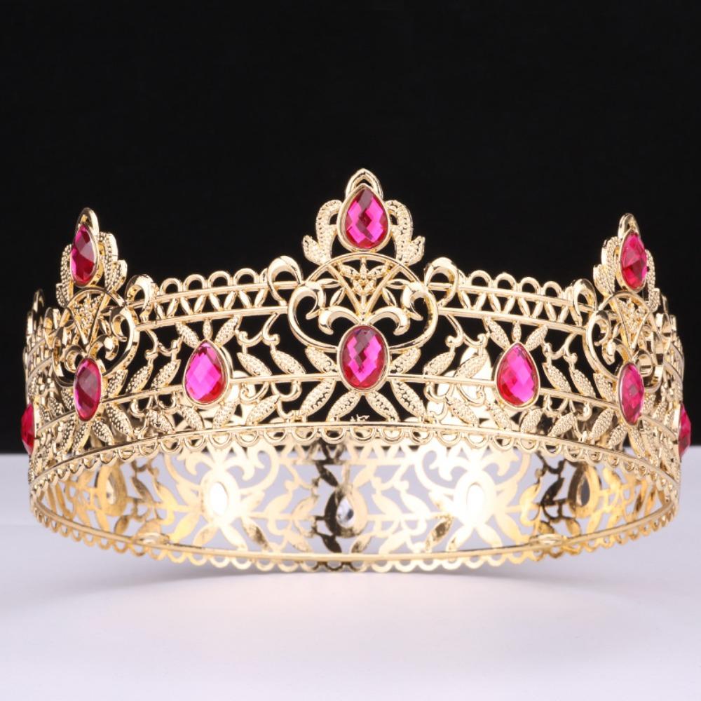 Cake Decorations Baroque Pageant Crowns Luxury Crystal Crystal Cake Topper  Birthday Party