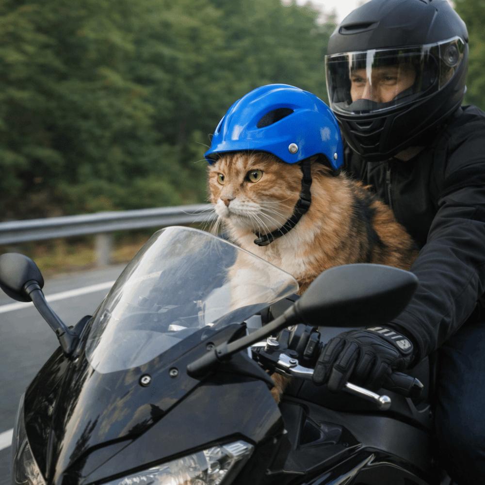 Adjustable Dog Helmet Comfortable Fit Cat Locomotive Helmet Fashion Dog Riding Helmet Traveling