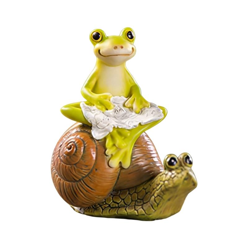 Practical Frogs Sculpture Functioning As Ornament and Garden Decoration for Stylish Home and Garden Enhancement