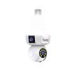 Smart WiFi Indoor Surveillance Camera with Three-Head Light Socket and Mobile Remote Control