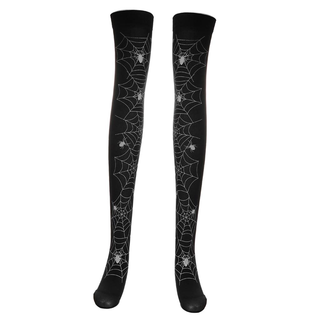 Women Girl Halloween Thigh High Long Stockings Over Knee Costume