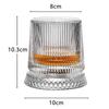 Premium Clear Whiskeys Glass with Rotating Base for Stress Reduction Crystal Cocktail WIne Glass Elegant Glassware Gift