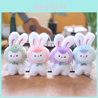 Soft And Fluffy Bunny Plush Keychain Adorable Rabbit Bag Charm For Girls