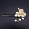 Hair Ornament Pearl Leaf Hair Clips Hair Jewelry Bridal Hair Accessories Crystal Hairpins