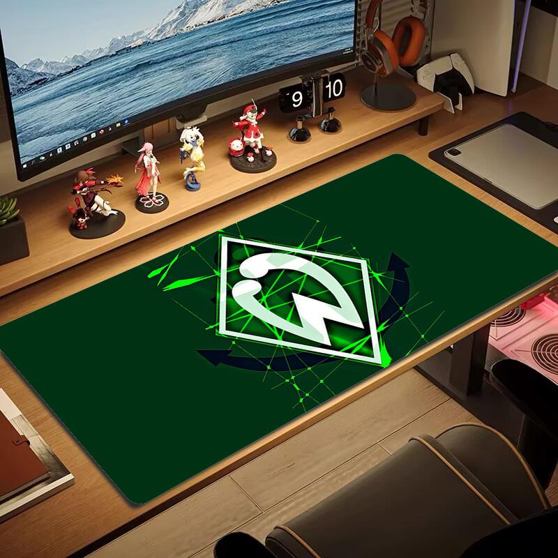 Werder Bremen Print Cushion Non-slip Laptop Tablet Big Mousepad XXL Mat Mini PC Playmat With Lock edge
