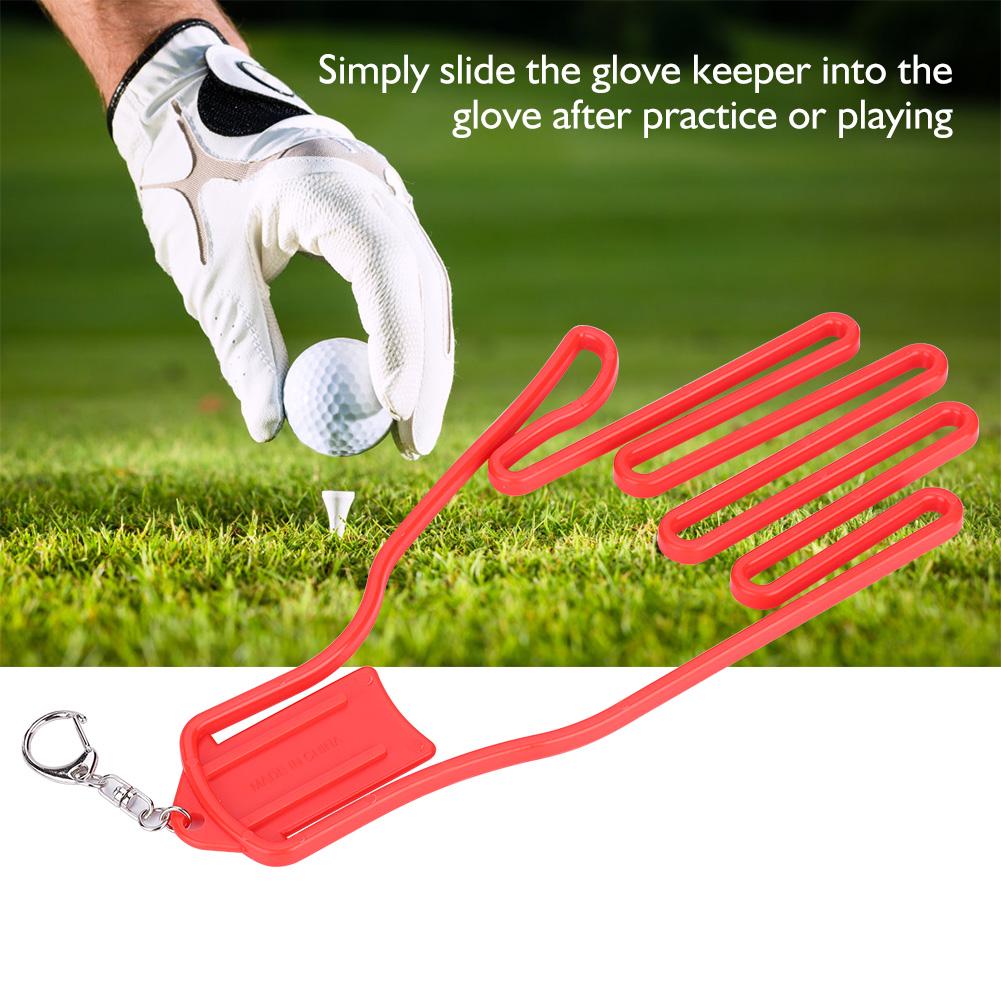 DIY Plastic Golf Gloves Keeper Stretcher Gloves Support Frame Rack Holder (Red)