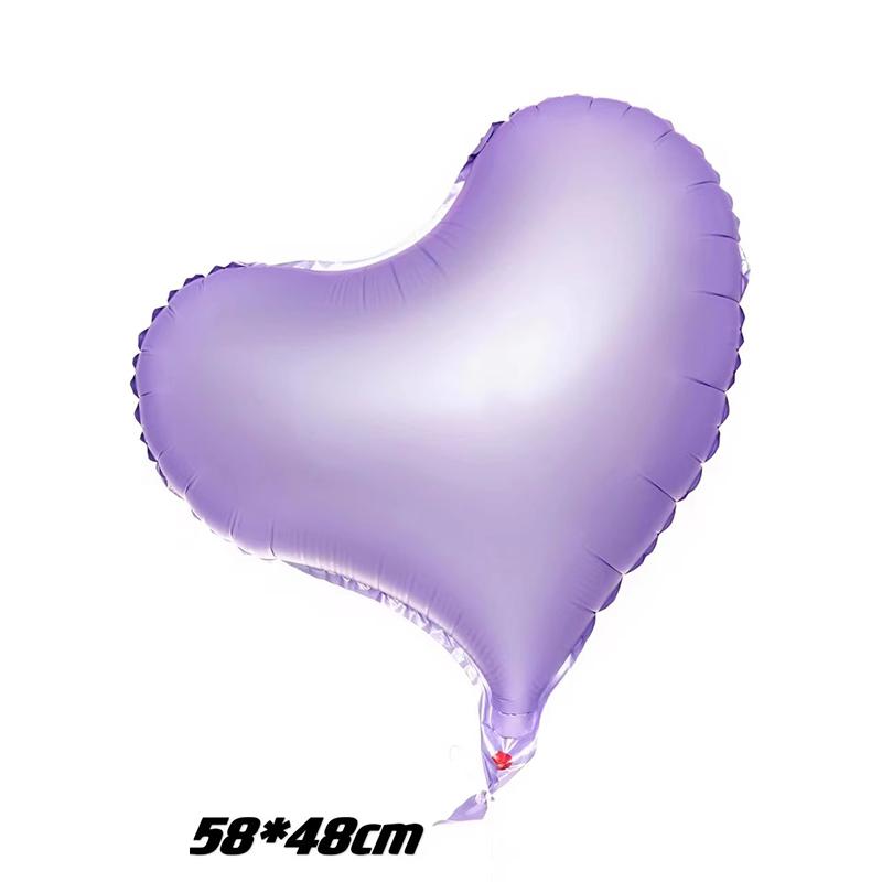 Pastel-Colored Birthday Party Balloons Large Red Heart-Shaped Foil Balloons Perfect For Valentine'S Day And Weddings