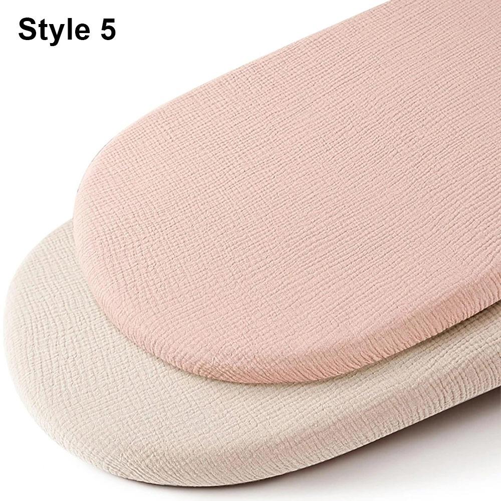 2Pcs/Set Durable Solid Baby Fitted Sheet Breathable Printed Crib Fitted Sheets Cotton Newborn Changing Pad Cover