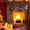 M-Modern-3 Pcs Christmas Stockings Santa Claus Reindeer And Snowman For Xmas Holiday Party Decor