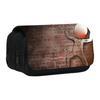 Printed Double-Layer Pencil Case for Students, Large Capacity Stationery for Pens and Pencils