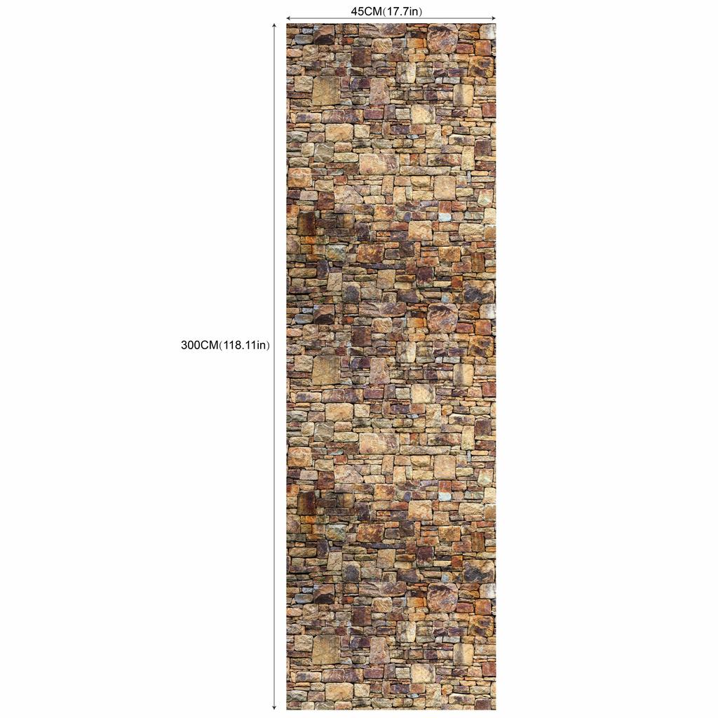 Vintage Brown Brick Wallpaper Brick Self Adhesive Film Brick Peel and Stick Wallpaper Faux Brick Textured Wallpaper Stone Paper