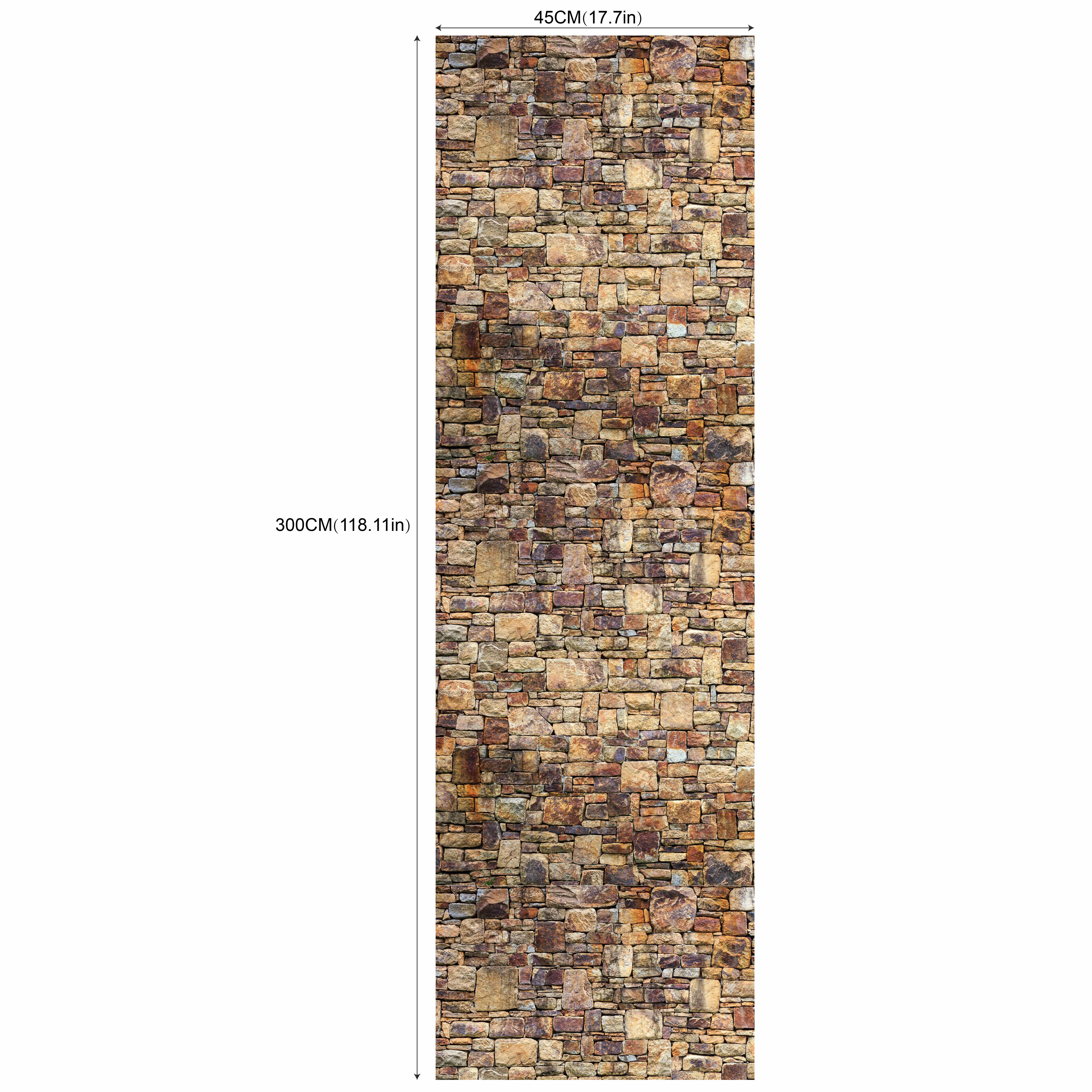 

Винтажные обои под коричневый кирпич Кирпичная самоклеящаяся пленка Кирпичные самоклеящиеся обои Фактурные обои под искусственный кирпич Каменная бумага 3mx45cm