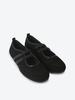 Shoopen Suede Two-Band Mary Jane Flat Sneakers Hpwpdga301