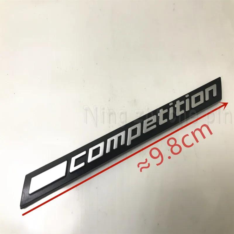 3D ABS Schwarz COMPETITION Leiste Unterlegtes Emblem für BMW 3 5 7 Serie Thunder Edition M1 M2 M3 M4 M5 M6 X5M X6M Auto Kofferraum Emblem