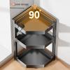 3-Tier Countertop Corner Spice Rack with Knife & Chopstick Holder