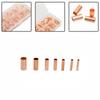 250pcs Wiring Copper Tube GT1-6mm Purple Copper Connecting Tube Wire Cable Wiring Terminal Insulation Joint Combination Set