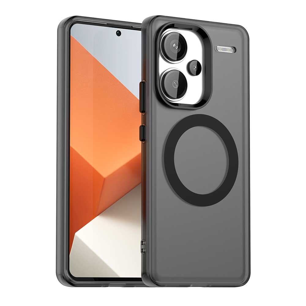 Candy Color Translucent Shockproof Case For Xiaomi Redmi Note 13 Pro Plus 5G Magnetic Wireless Charging TPU Plastic Back Cover