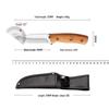 Cuchillo tibetano para cortar cordero hecho a mano de Mongolia