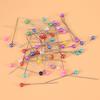 Quilting Pins with Beading Needles, Pin Cushion Bottle with Orange Fabric, Sewing Craft for Hijab, Sewing, Placemat, Dress Marking, 500 Pieces