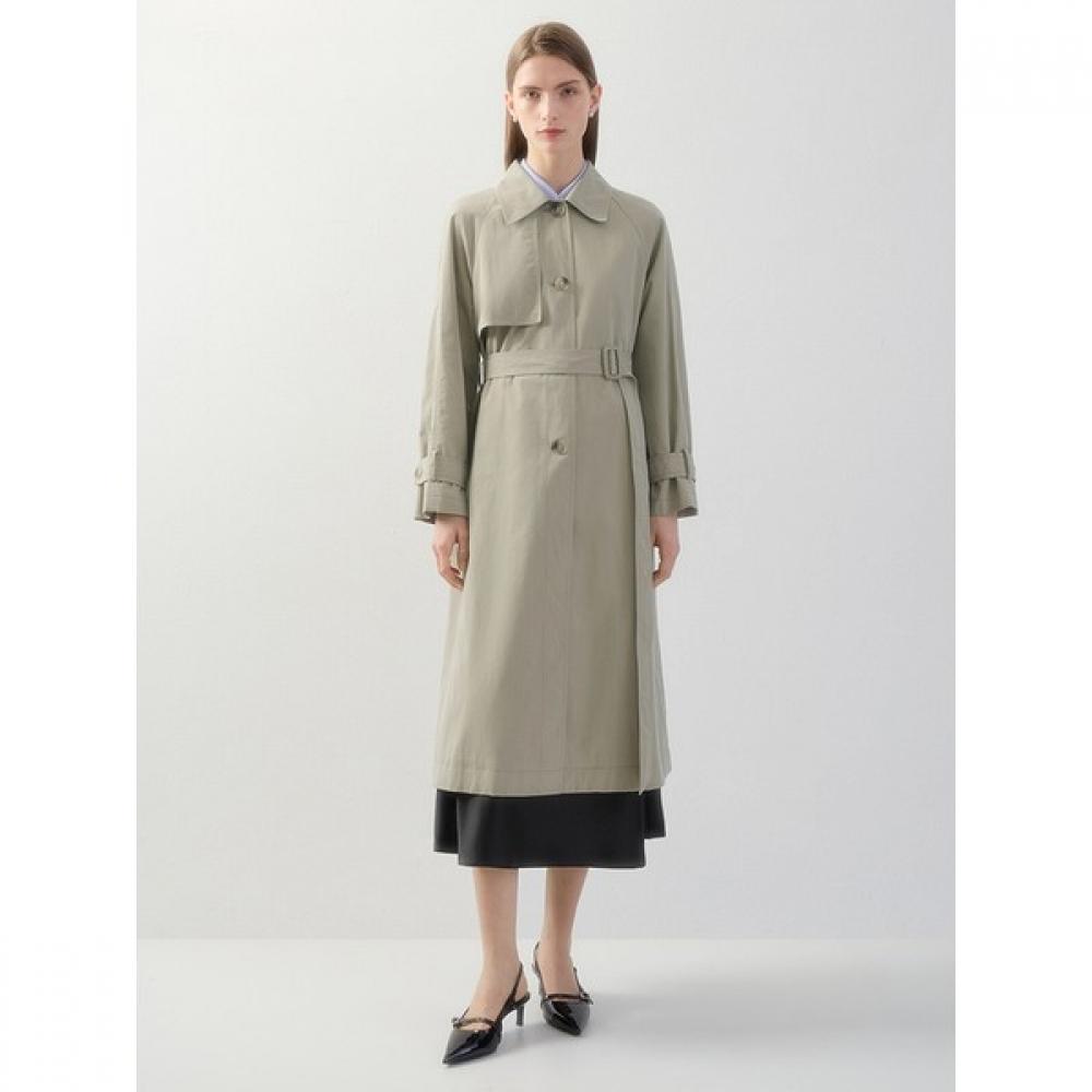 [shs Miss] Gun Flap Trench Coat Swwbyo11020