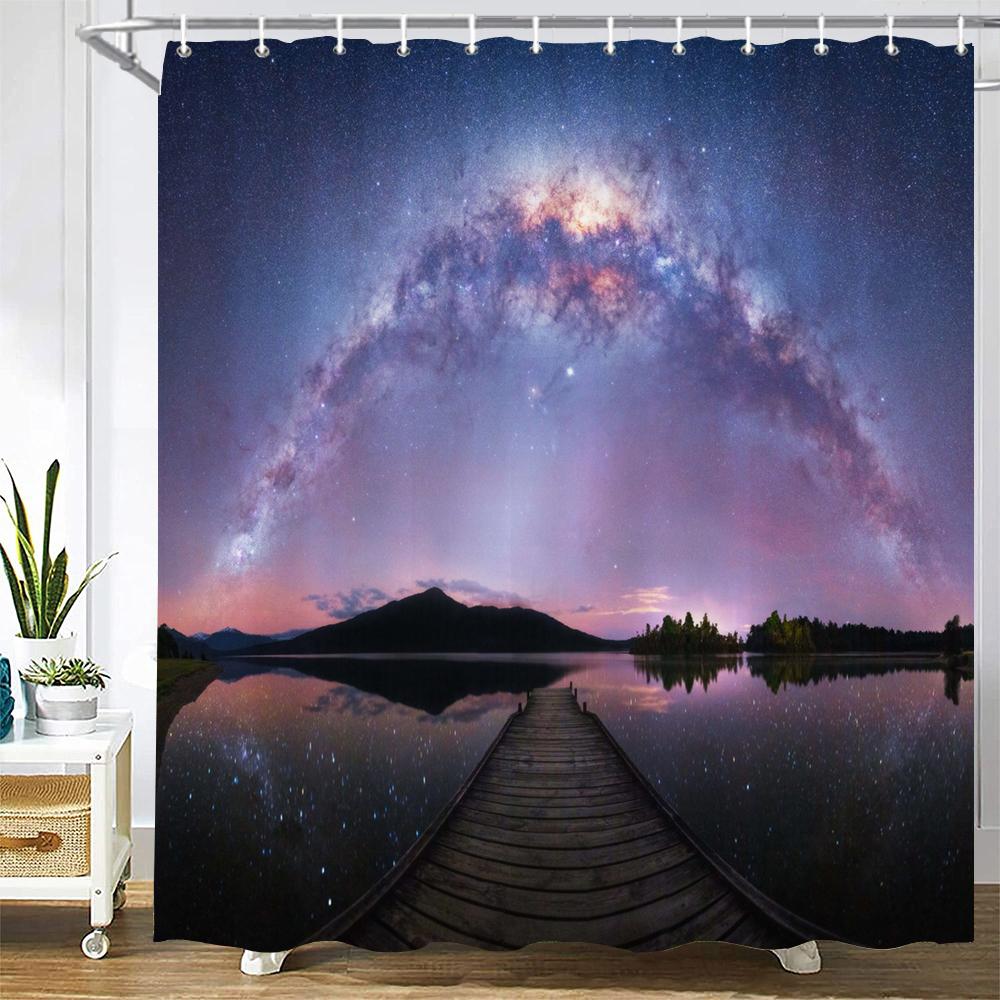 

3D Nordic Style Flower Plant Bird Printed Shower Curtain Polyester Waterproof Home Decor Bathroom Curtain With Hook 180X200Cm W60H190(CM)-1 Pcs