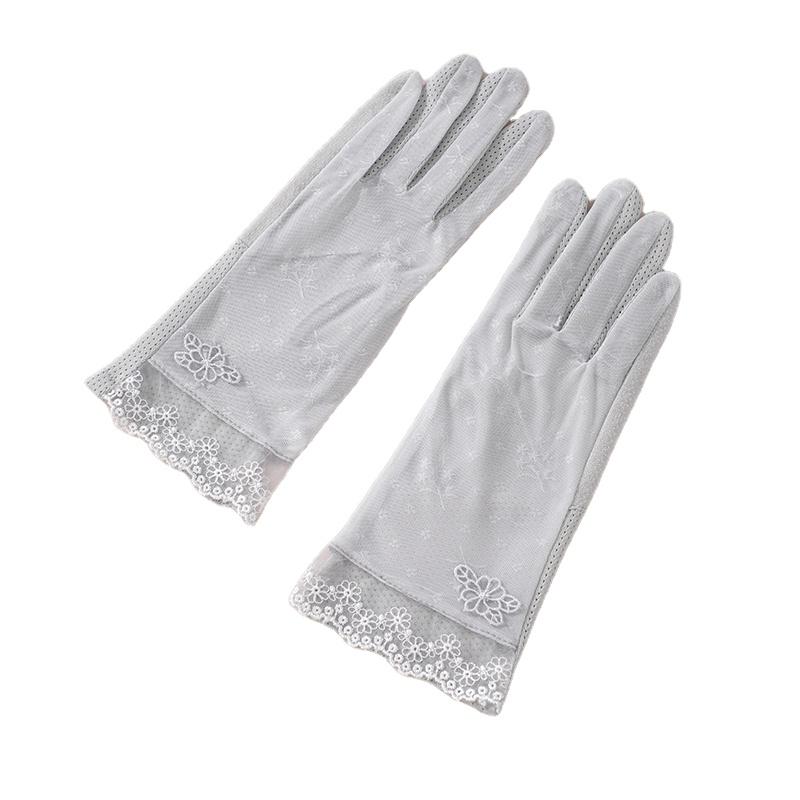 Fancy Lace Girls UV Protective Anti Sun Womens Driving Summer Gloves