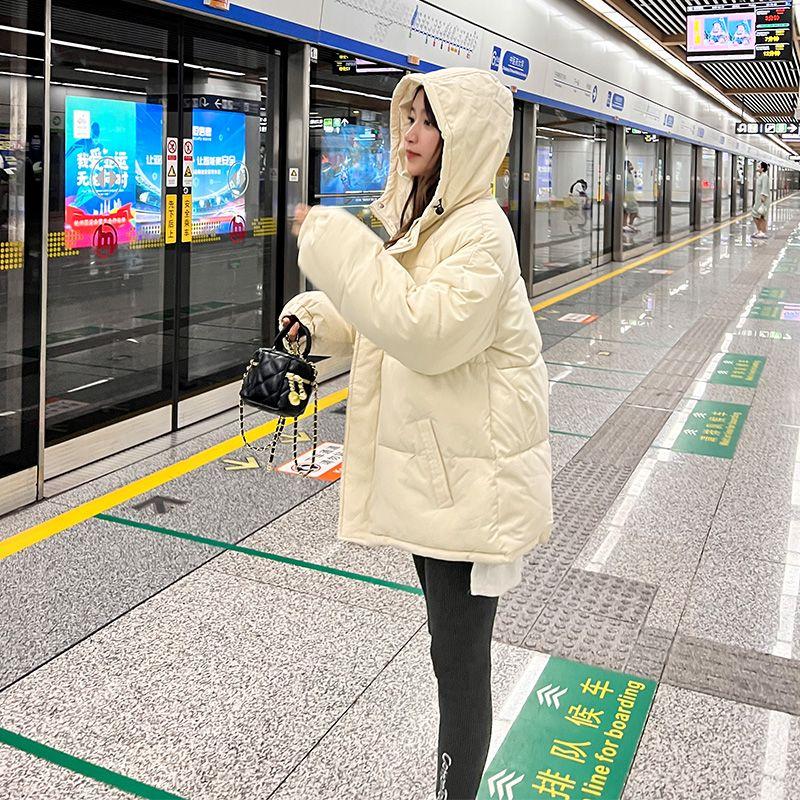 New Winter Fashion Loose Coat for Women Thickened Bread Clothing with Cotton Jacket