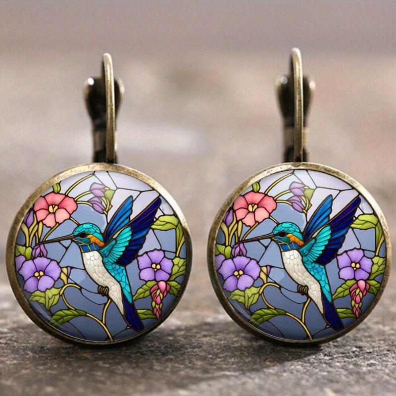 Fashion Earring Y2K Vintage Marigold Time Gem Flower Ear Buckle