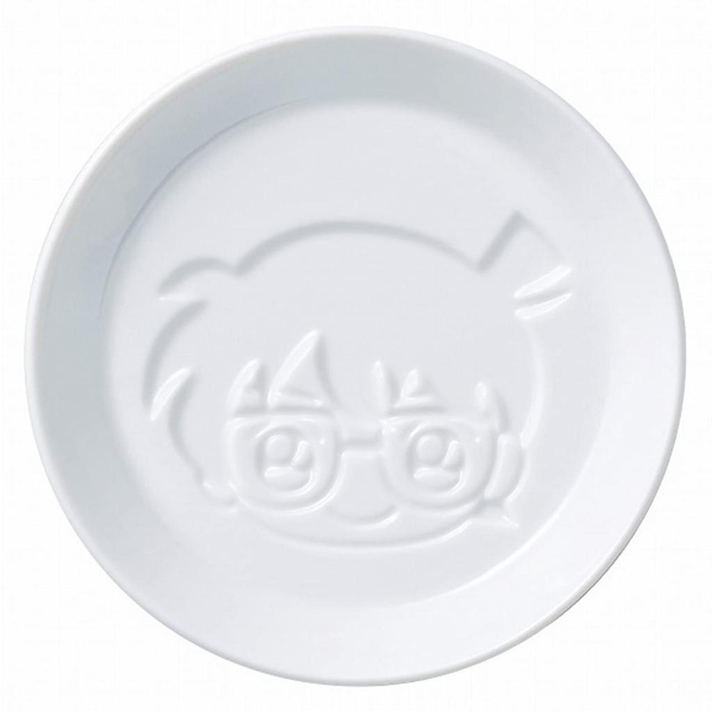 Kanesho Pottery Detective Conan Small Soy Sauce Conan 024148 Plate, Dish, 8cm, Face,