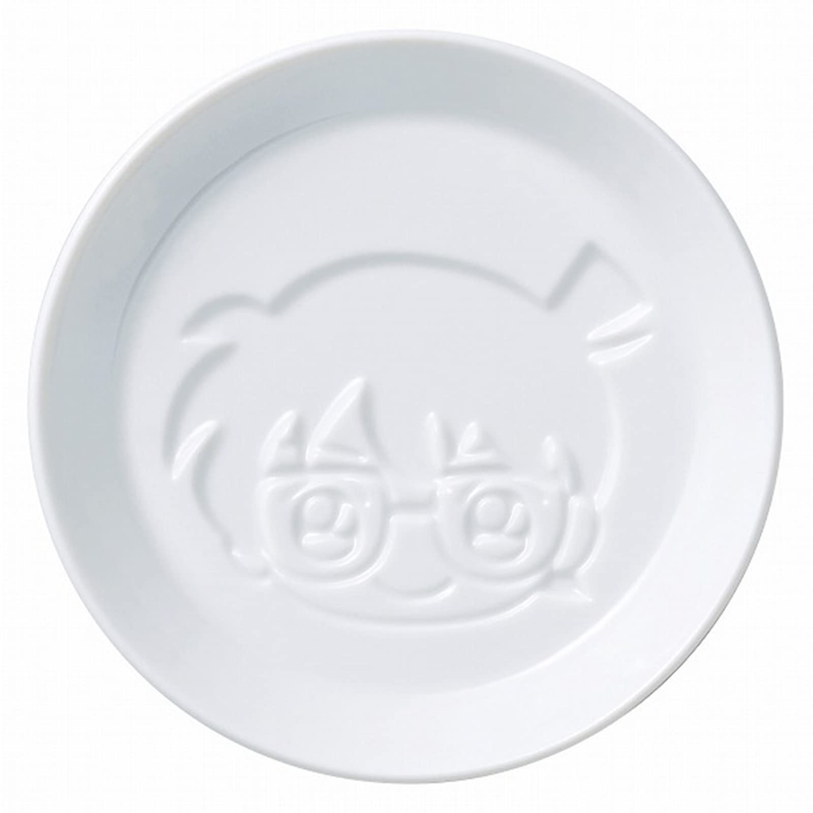 

Kanesho Pottery Detective Conan Small Soy Sauce Conan 024148 Plate, Dish, 8cm, Face, белый