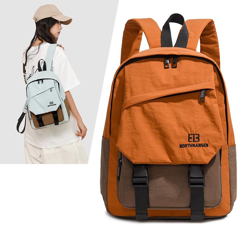 Leisure schoolbag large capacity new campus backpack travel versatile simple backpack