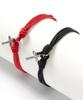 Line Cross Pendant Soft Double Rope String Bracelet (C2601AC1368)