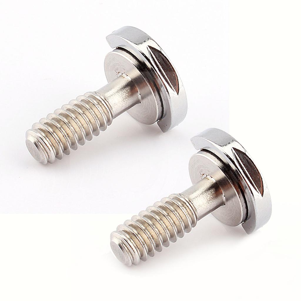 2 Pezzi Viti ad Anello a D per Fotocamera Versione Lunga Acciaio Inossidabile Filettatura da 1/4 di Pollice Viti di Montaggio a Rilascio Rapido per Treppiede Monopiede