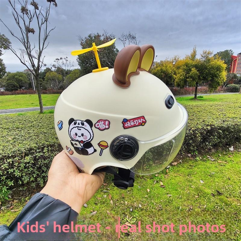 Children s Helmet Four Seasons Universal Boys and Girls Battery Car Electric Car Summer Half Helmet 2-8 years old