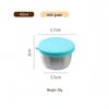 Reusable Sauce Cup with Macaron Lid - 304 Stainless Steel, 40/50/70ML, Portable Dipping or Seasoning Dish.