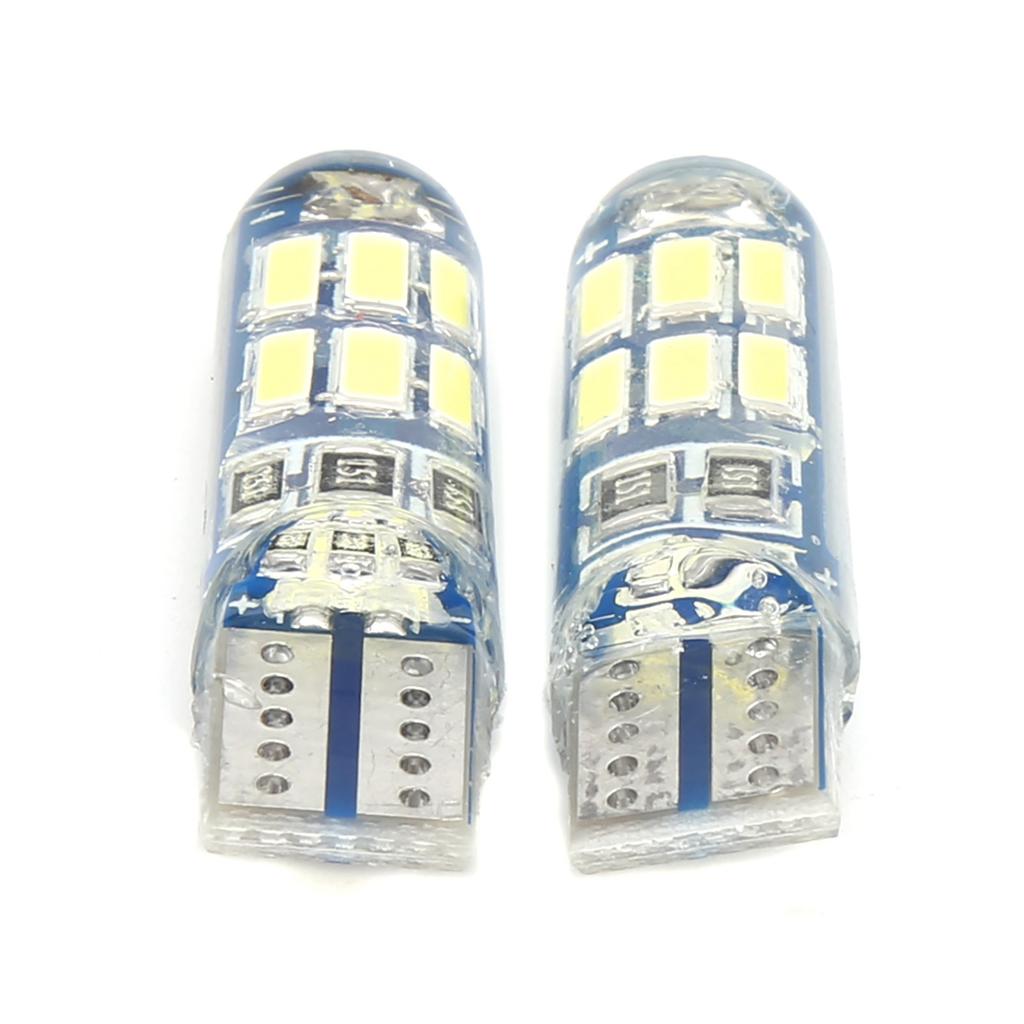 2 Stück Auto Keil Standlicht Blinken Stroboskop Wasserdicht RGB Kleine Lampe GlühbirneWeiß