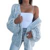 Small Batch Women's Knit Cardigan Sweater Long Sleeve Loose Autumn Winter Knitwear 3-Button Sweater