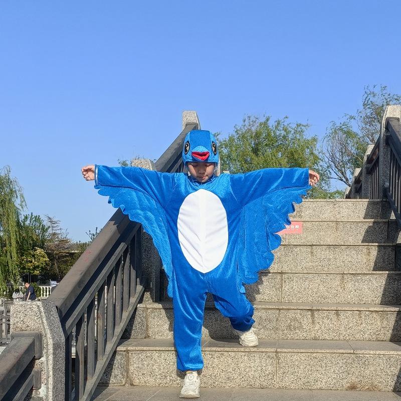 Děti Dospělí Zvíře Pták Voriol Papoušek Vlaštovka Orel Datel Cosplay Maškarní Kombinéza Kostým Dárková Sada Halloween