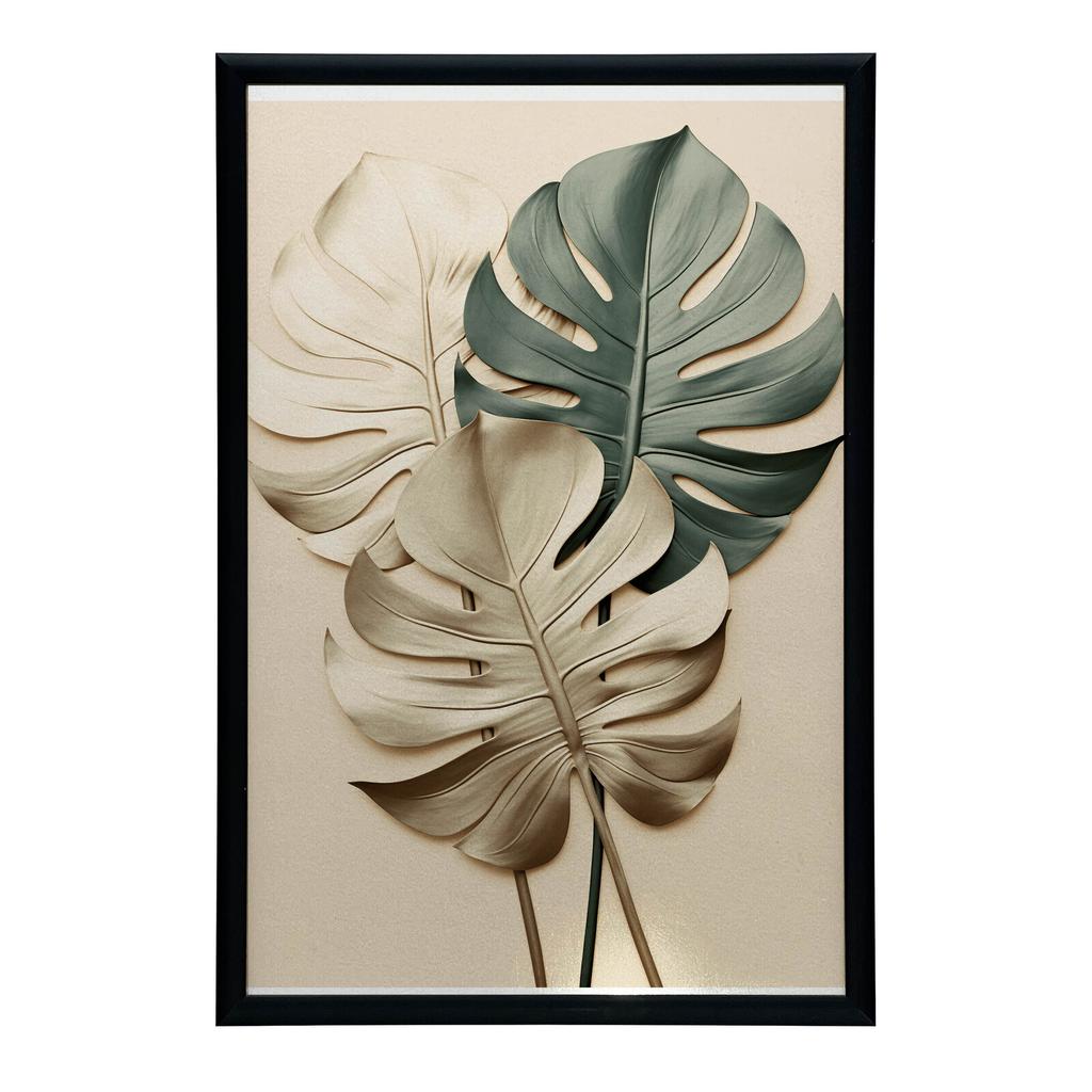 Złota Monstera Złota Monstera, 40X50 Cm, Bez Ramy, Papier Matowy 230 Gsm